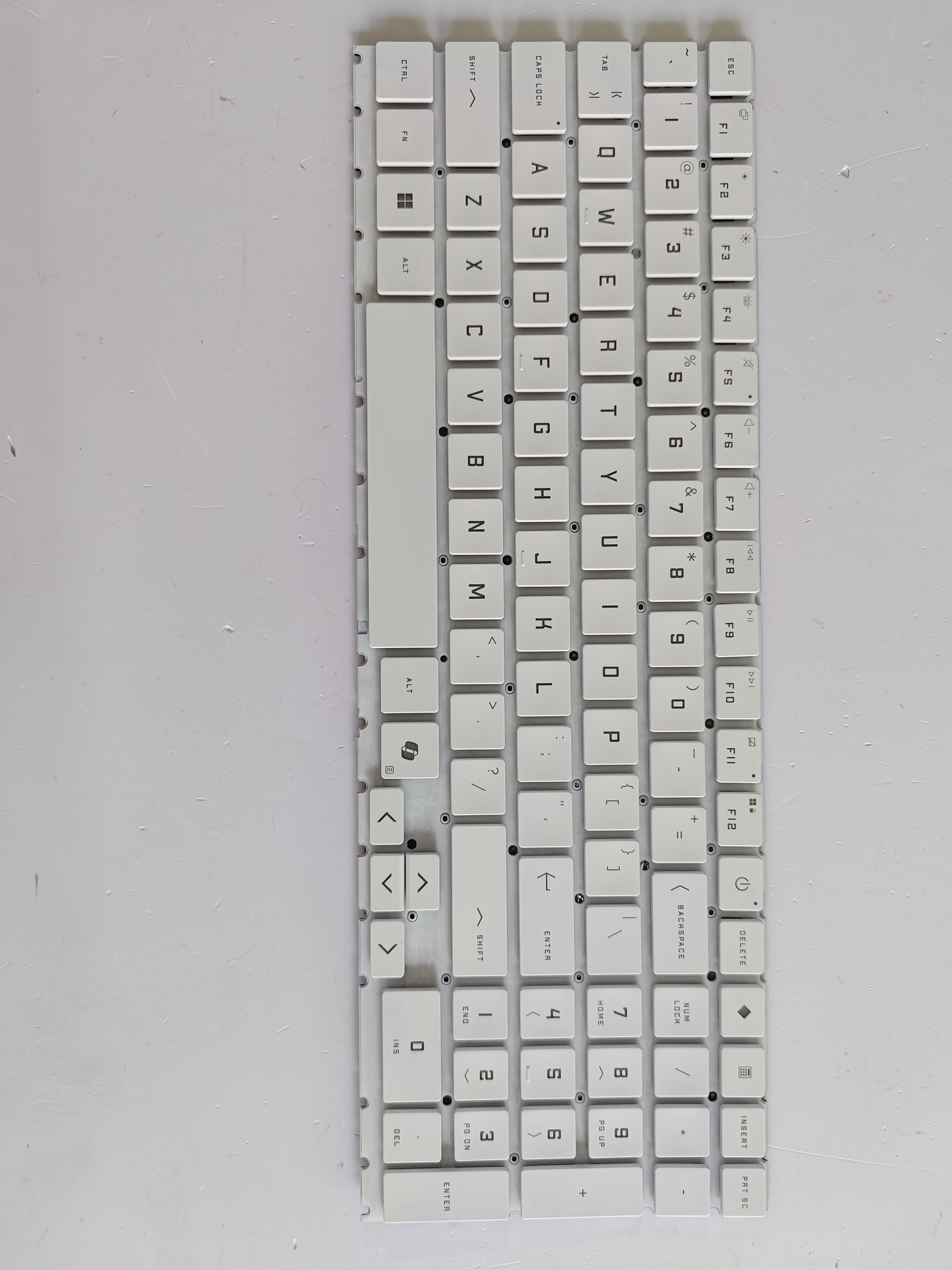 Picture of New Replacement Laptop Keyboard For HP 15-EN/15-EK with digital keys and AI keys WHITE Backlit US Layout